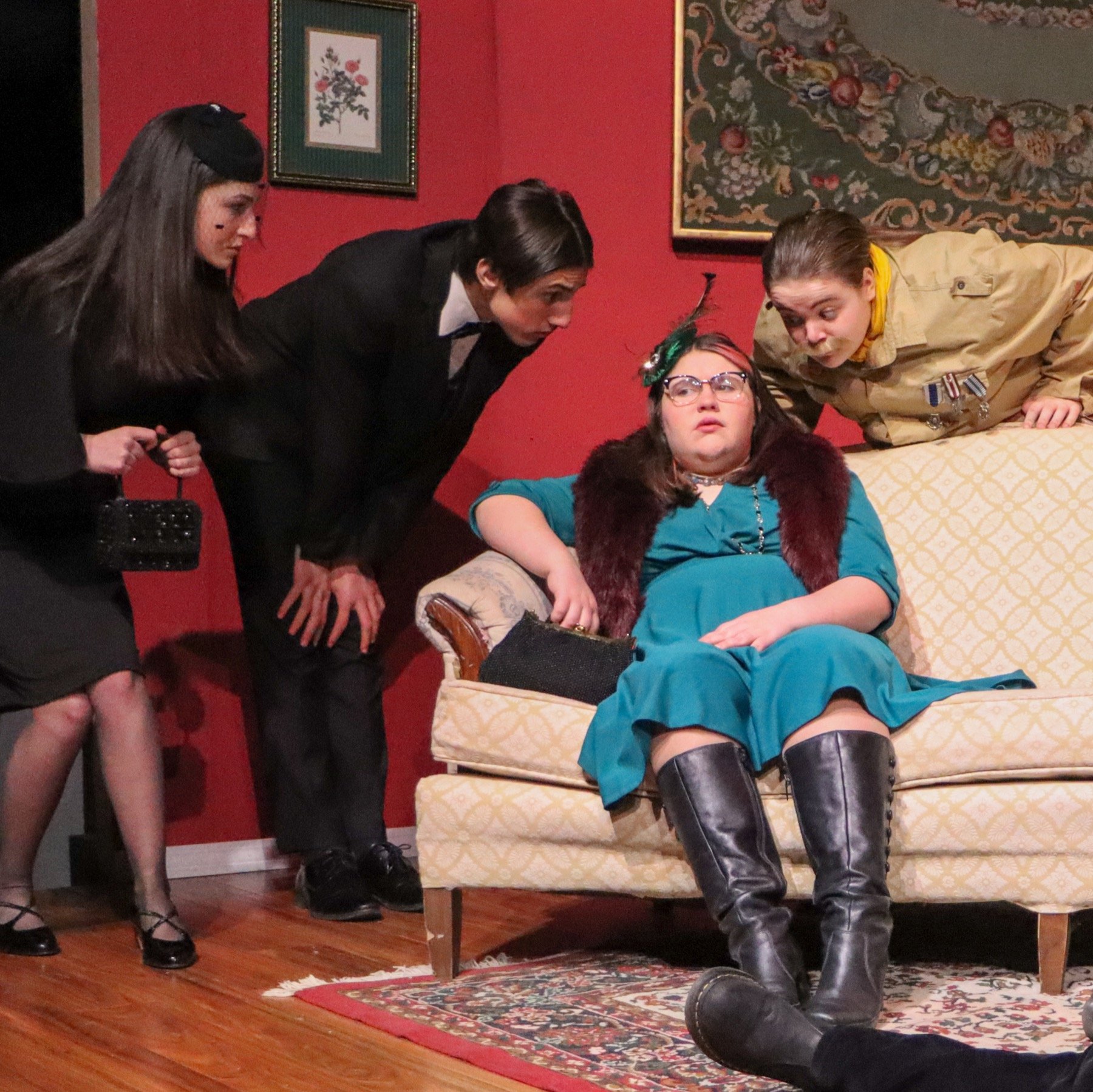 theater students on stage