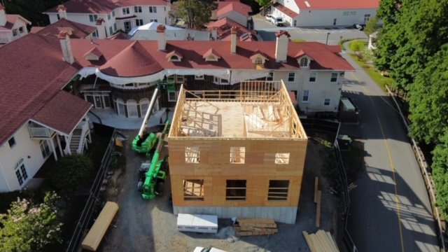 EMS Construction Framing from the Air